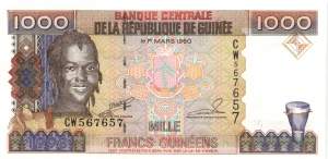 1000 Francs Guinéens 1998